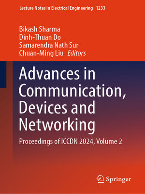cover image of Advances in Communication, Devices and Networking